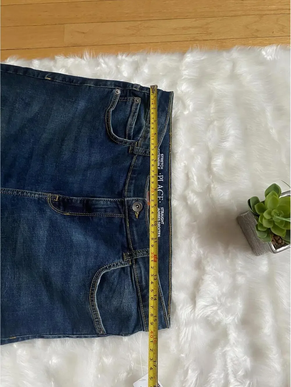 The Children's Place Boy’s Dark Wash Denim Jeans Size 18